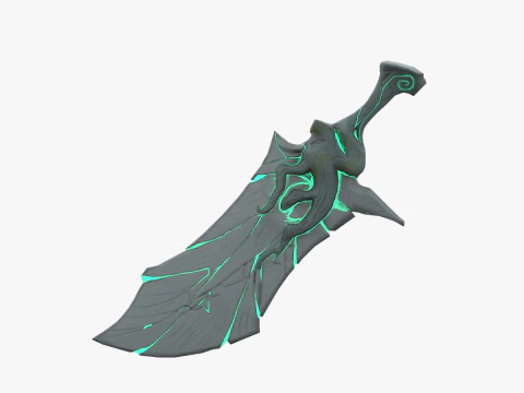 Stylized Dagger 3D Model