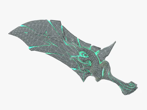 Stylized Dagger 3D Model