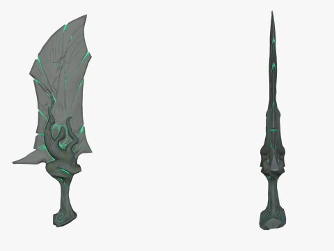 Stylized Dagger 3D Model