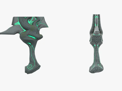 Stylized Dagger 3D Model