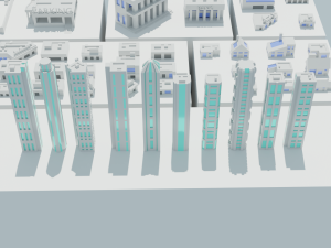 Lowpoly City Pack Model 3D