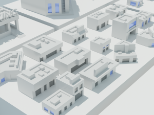 Lowpoly City Pack Model 3D