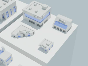 Lowpoly City Pack 3D Model