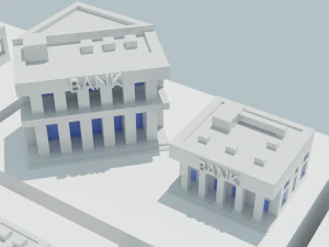 Lowpoly City Pack 3D Model