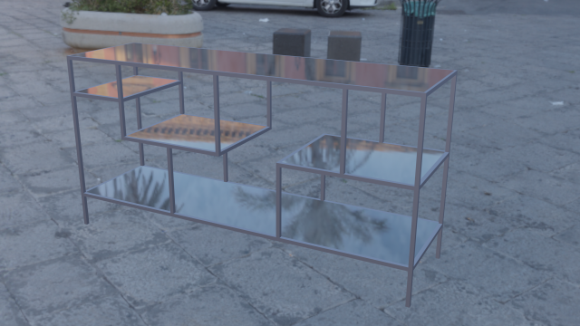 Mueble de 77cm de alto y ancho 155cm 3D मॉडल .c4d .max .obj .3ds .fbx .stl .blend 