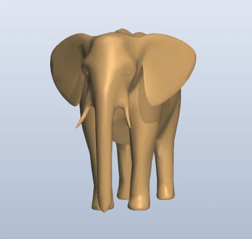 Elephant 3D Print Model .c4d .max .obj .3ds .fbx .stl .blend