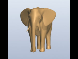 Elephant 3D Print Model