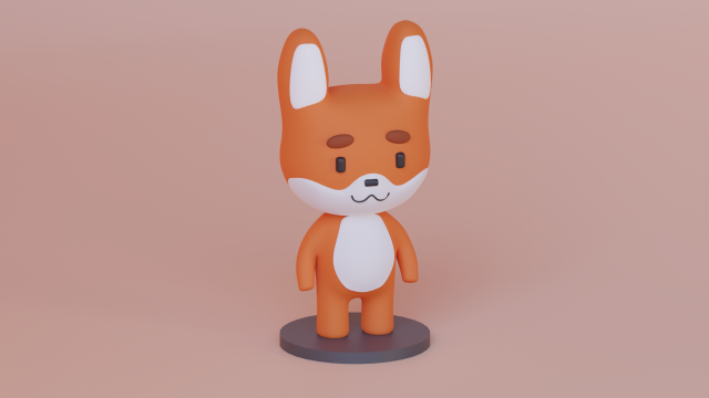 Fox model 3Dモデル .c4d .max .obj .3ds .fbx .stl .blend 