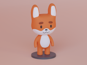 Fox model 3D Model