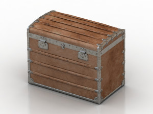Light Brown Antique Chest Modelo 3D
