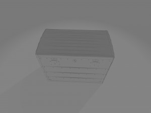 Light Brown Antique Chest Modelo 3D