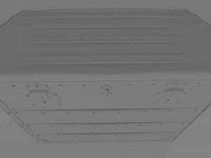Light Brown Antique Chest Modelo 3D