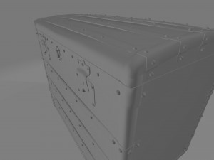 Light Brown Antique Chest Modelo 3D