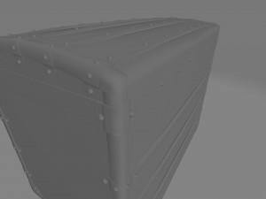 Light Brown Antique Chest Modelo 3D