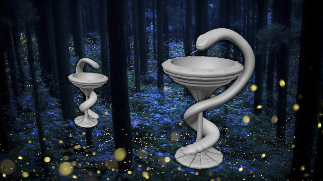 The Vessel of Hygeia 3D Model .c4d .max .obj .3ds .fbx .stl .blend 