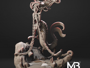 Chained Mermaid Modèles 3D en vedette