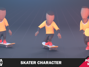 Skater Character 3D Model