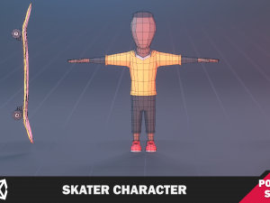 Skater Character Model 3D