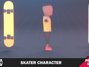 Skater Character Model 3D