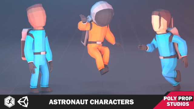 Astronaut Character 3D Модель .c4d .max .obj .3ds .fbx .stl .blend 