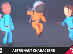 Charakter astronauty Model 3D