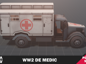 WW2 De Medic Soldier Model 3D
