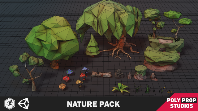 Nature Pack 3D 모델 .c4d .max .obj .3ds .fbx .stl .blend 