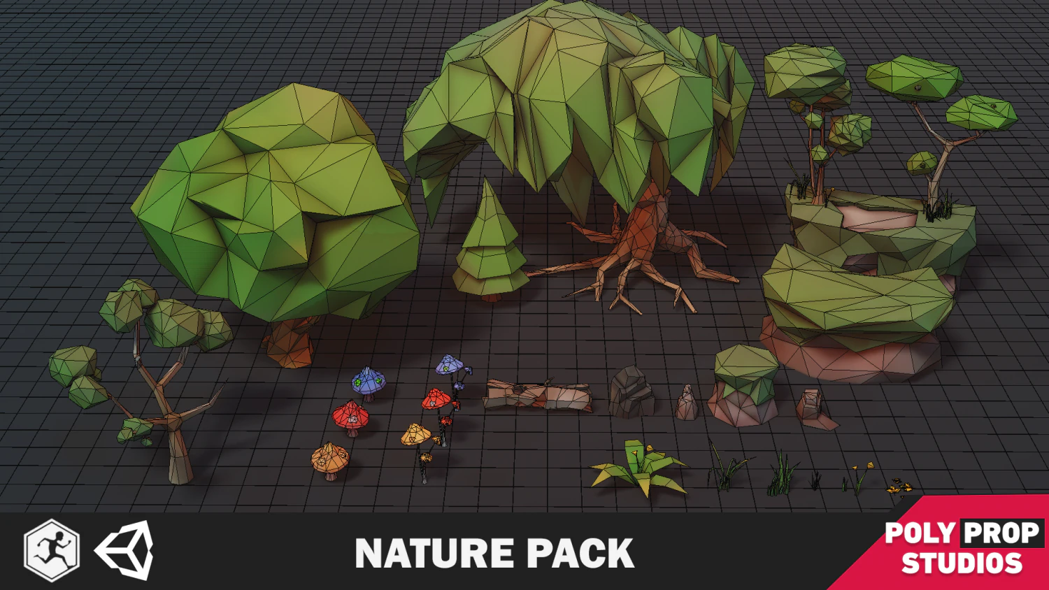 Nature Pack 3D Model .c4d .max .obj .3ds .fbx .stl .blend 