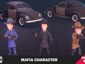 Carattere mafioso Modello 3D