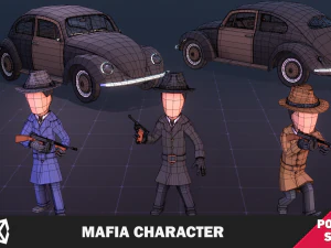 Mafia Character 3D Model