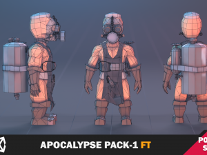 Apocalypse Flame Thrower Pack Model 3D