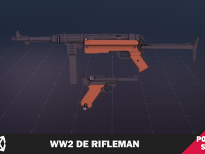WW2 DE Rifleman 3D-Modell