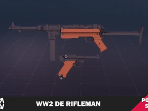 WW2 DE Rifleman 3D Model
