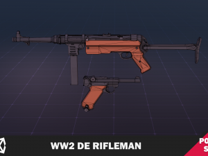 WW2 DE Rifleman 3D-Modell