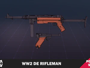 WW2 DE Rifleman 3D Model