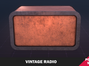 Vintage Radio Modello 3D