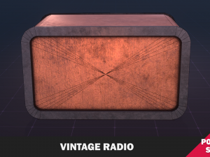 Vintage Radio Modello 3D