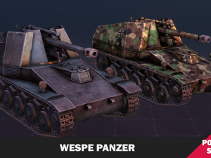 Wespe Panzer 3Dモデル