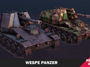 Wespe Pancerny Model 3D