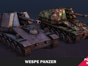 Wespe Panzer Modello 3D