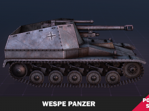 Wespe Panzer Modello 3D