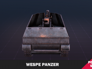 Wespe Panzer Modello 3D