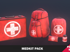 Medkit Pack 3D Model