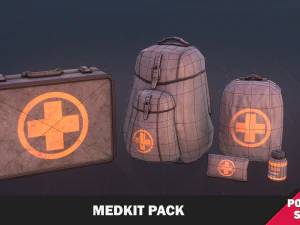 Medkit Pack 3D Model