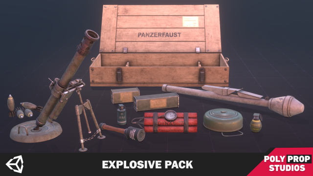 Explosive Pack 3D 모델 .c4d .max .obj .3ds .fbx .stl .blend 