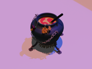 Large cooking pot 3D Модель