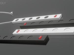 Network filter low-poly and high poly Modèle 3D