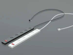 Network filter low-poly and high poly 3D Model
