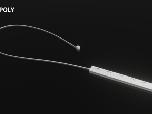Network filter low-poly and high poly Modèle 3D