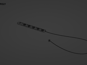 Network filter low-poly and high poly Modèle 3D